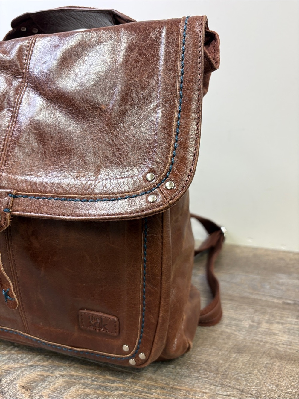The Sak Brown Leather Convertible Backpack Crossbody Bag - Picture 11 of 14
